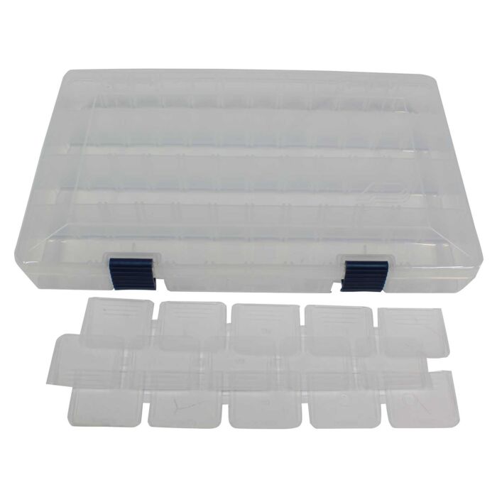 Plano ProLatch Stowaway Large Clear Organizer Tackle Box, Large, Clear 